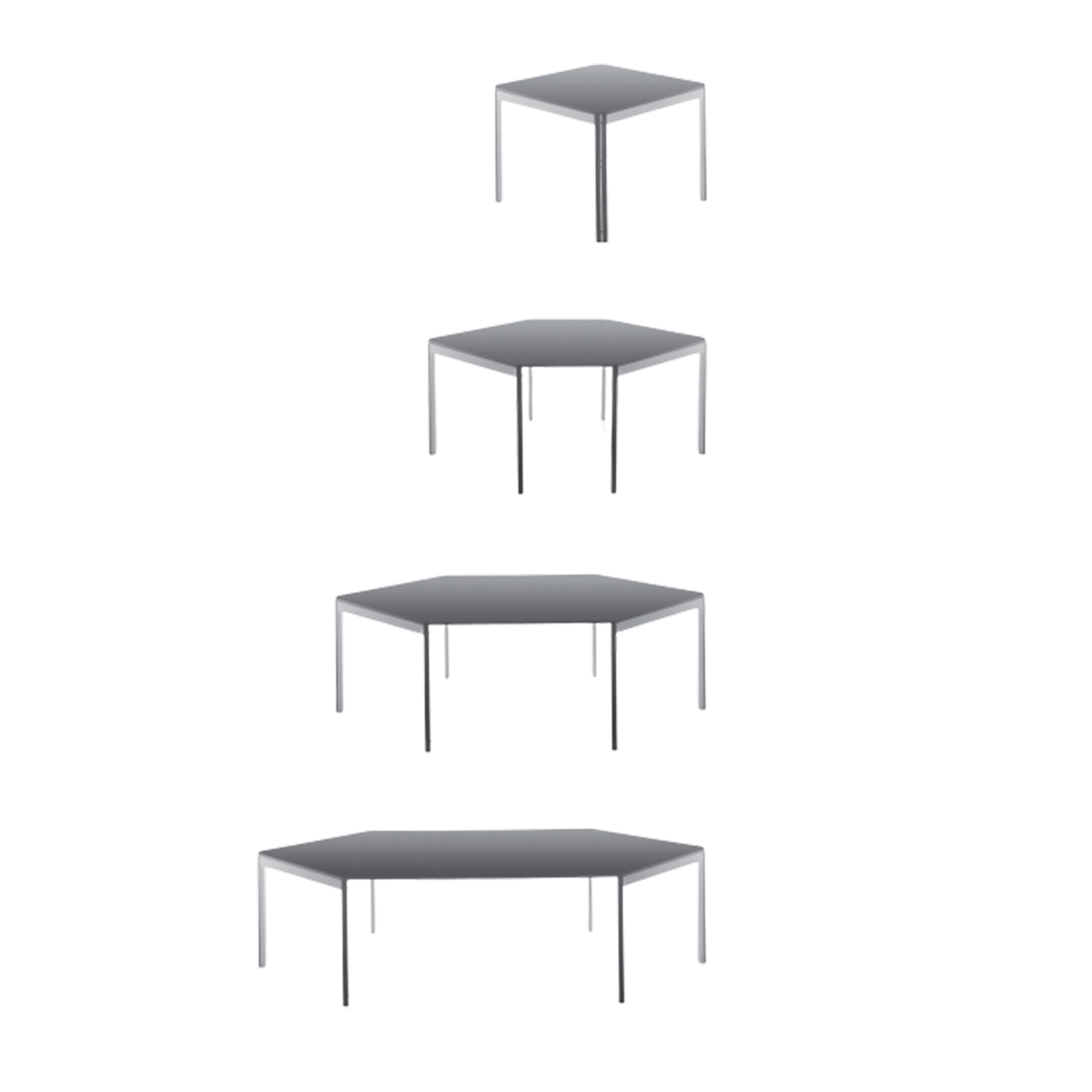 Diesis Extendable Square Table